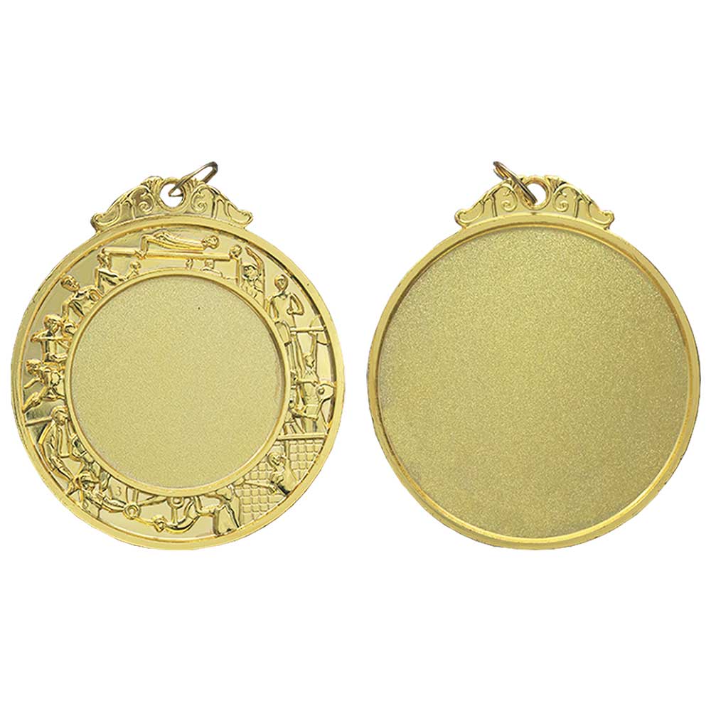 Plain Medal of Gold in 2 inches