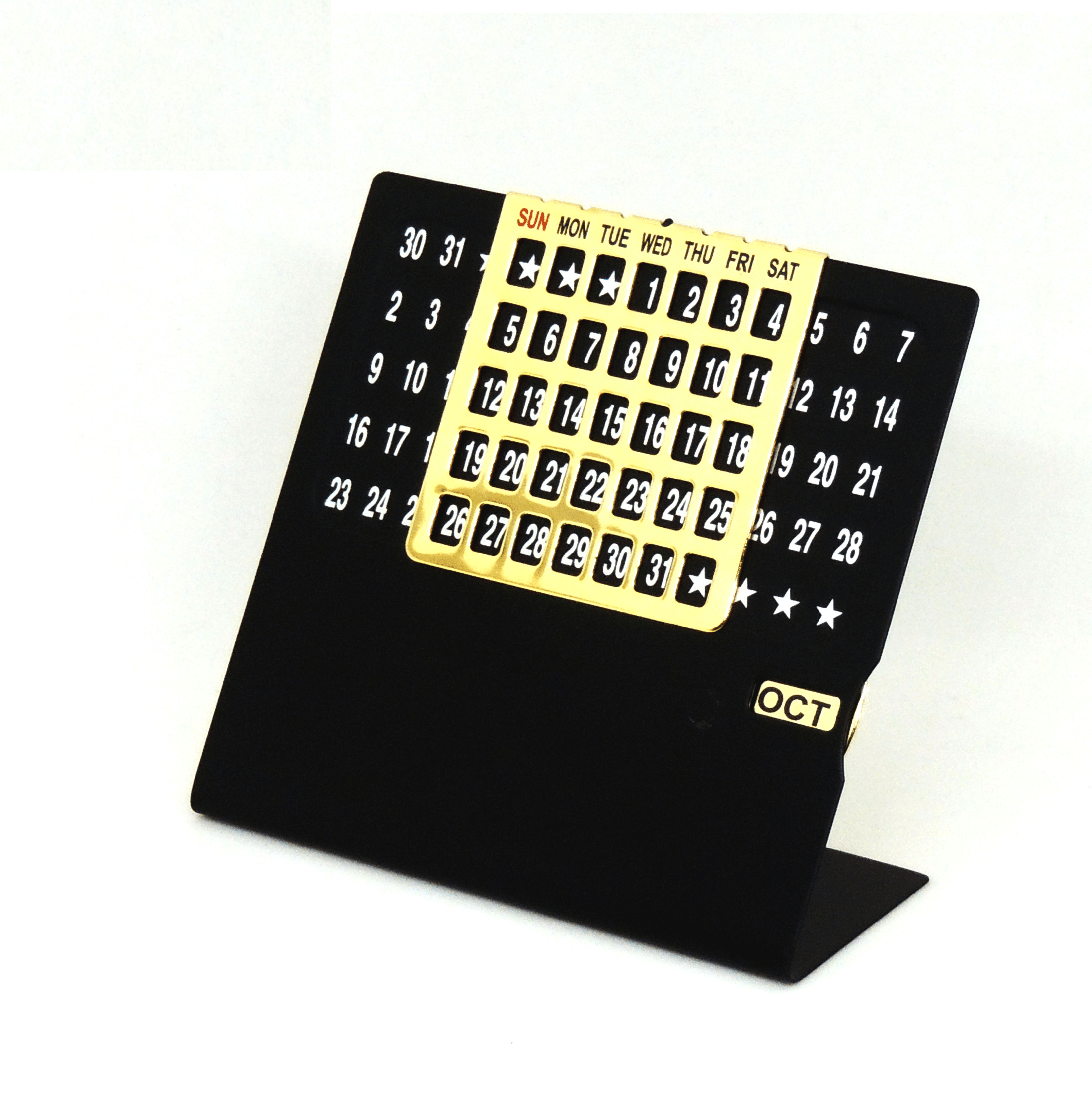 Black & Rosegold Steel Magic Calender