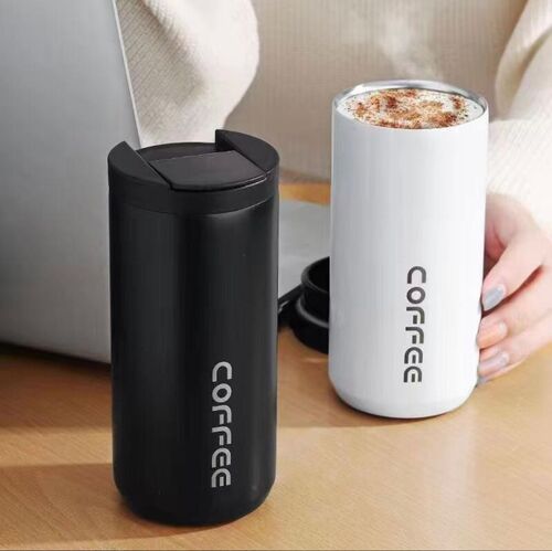 Coffee Travel Mug,14oz Double Wall Stainless Steel Insulated Coffee Cups with Snap Lid,for Hot and Cold