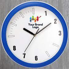 Teachers Choice Blue Educational Metal Frame Wall Clock