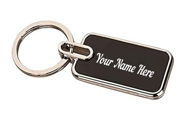 DDARK Personalized Key Chain With Name Engraved Metal Keychain