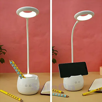 LED Desk Lamp, LED Desk Light USB pot & pen Holder
