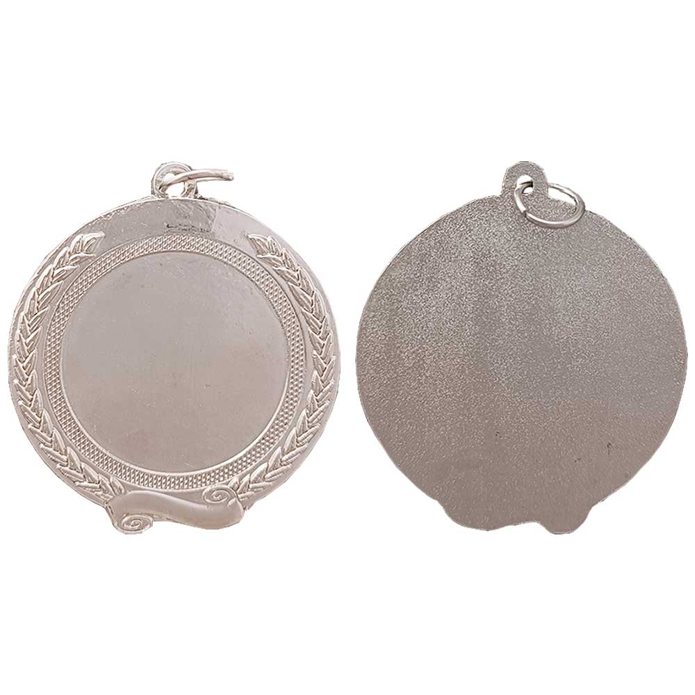 Silver Plated Round Shape School Medal