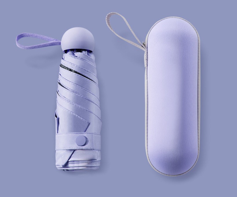 ERCZYO Mini Capsule umbrella Five-folding Sun protection