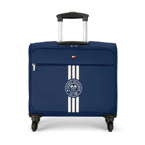 Tommy Hilfiger Planetary Overnighter Unisex Trolley Bag -Navy Blue