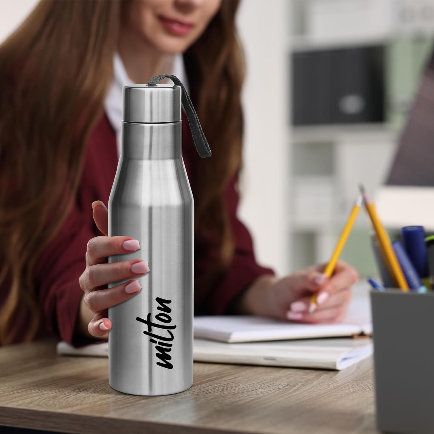 Water Bottle Aluminum Bottle Capacity 750 ml-Leak Proof,
