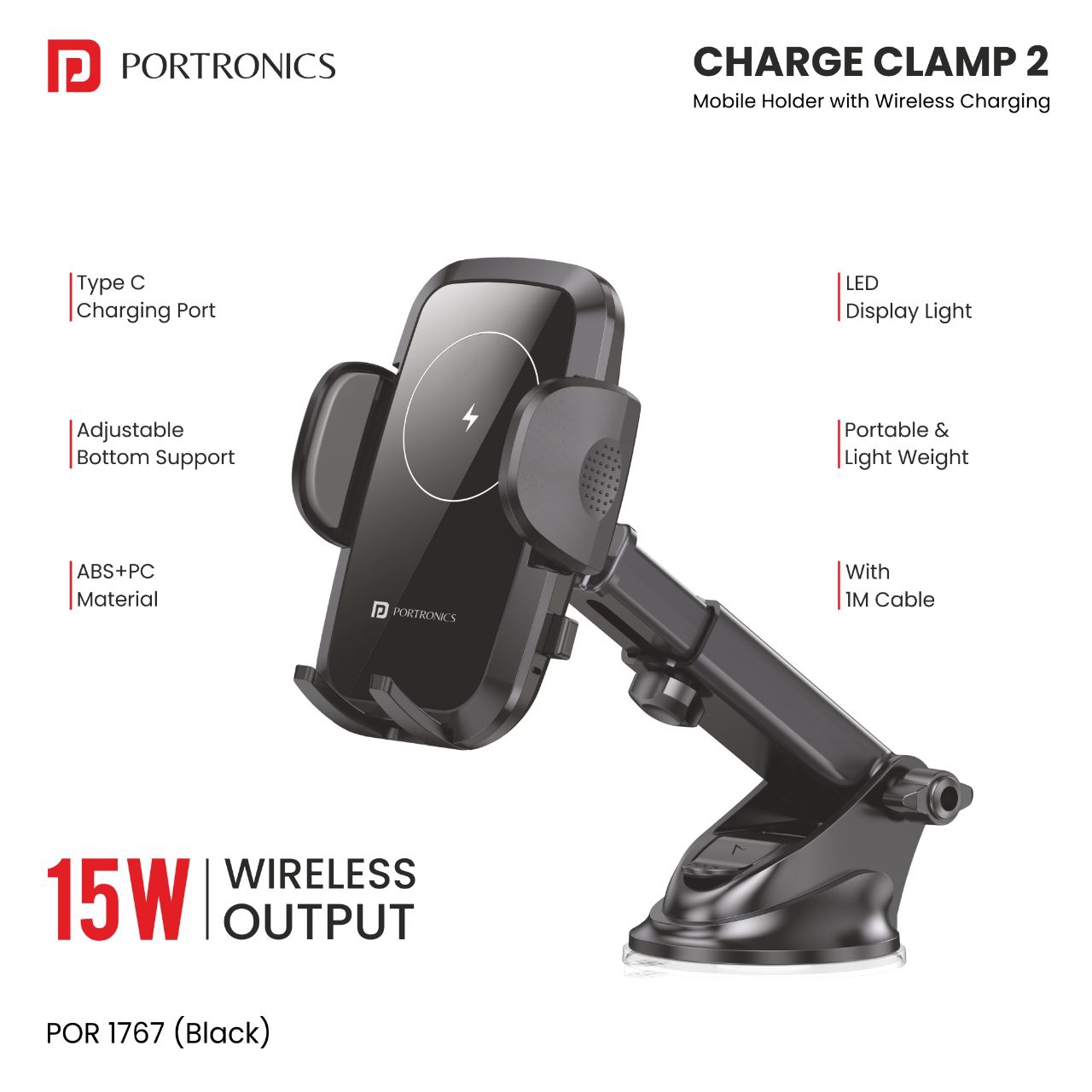 HUIGAO Universal Phone Mount for Car, Hands-Free Car Phone Holder