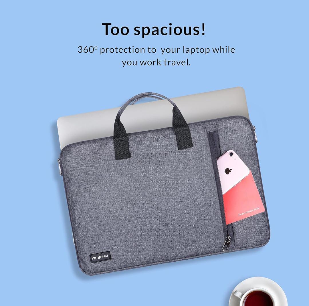 Alifiya Polyester Laptop Sleeve Cover Bag