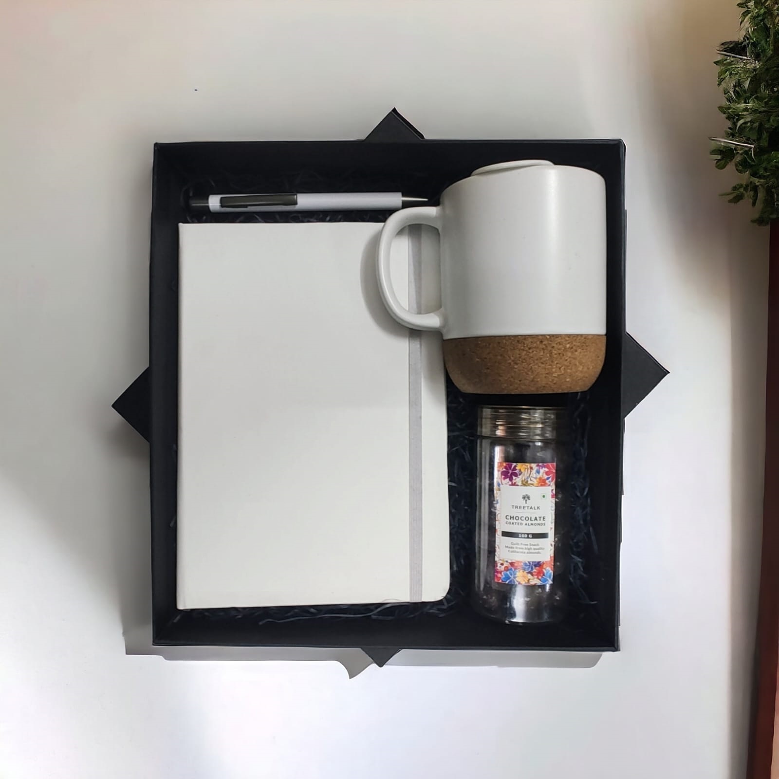 New Joinee Kit with Cork Mug,A-5 size diary, Pen & Chocolate