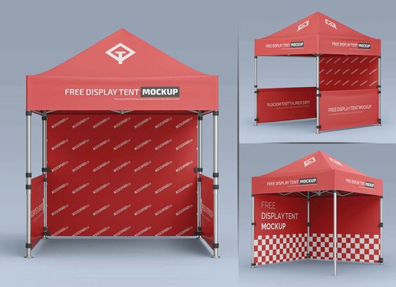Promotional Display tent mockup