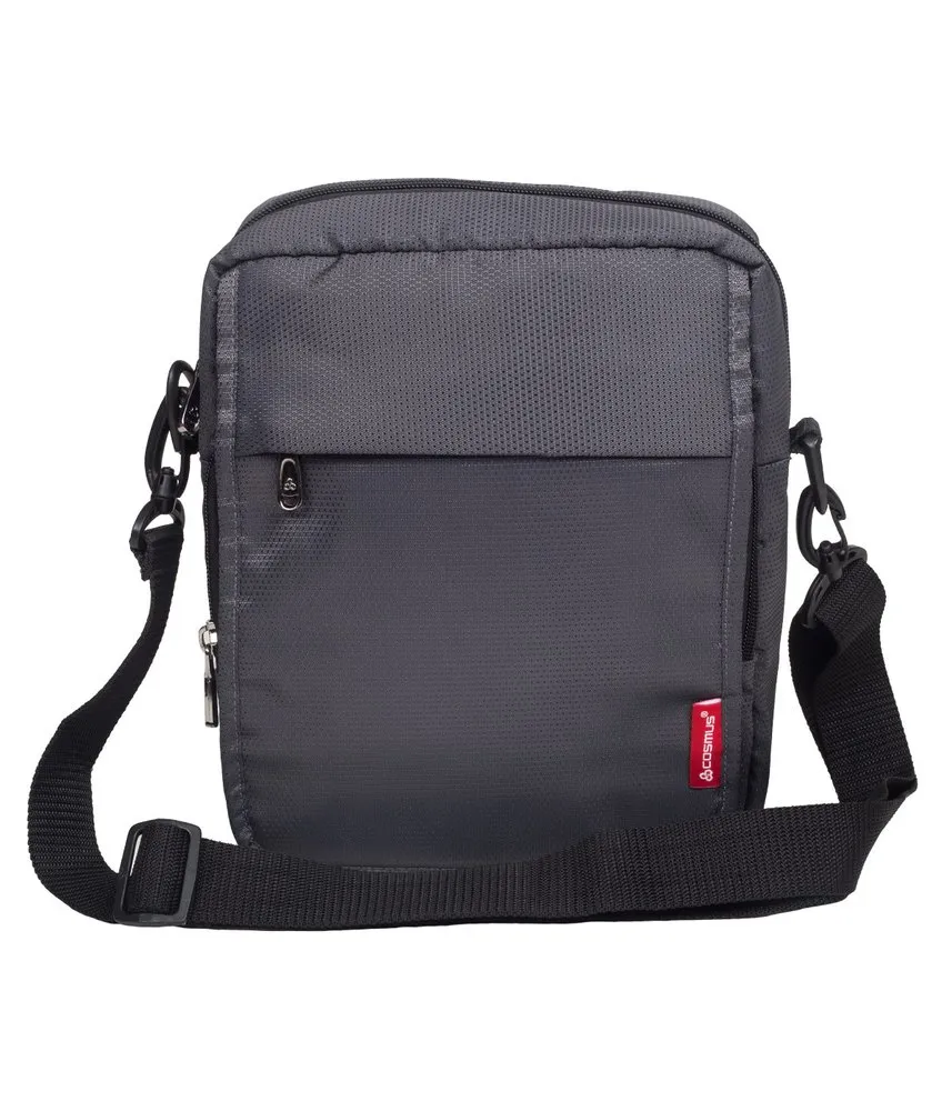 COSMUS Travel Sling Bag Crossbody Shoulder side bag Many Zipper Pocket