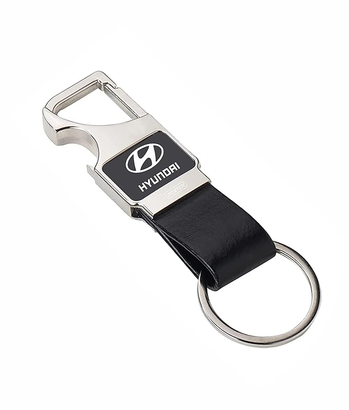 MOXTER Premium Soft Car Leather Keychain Key Holder