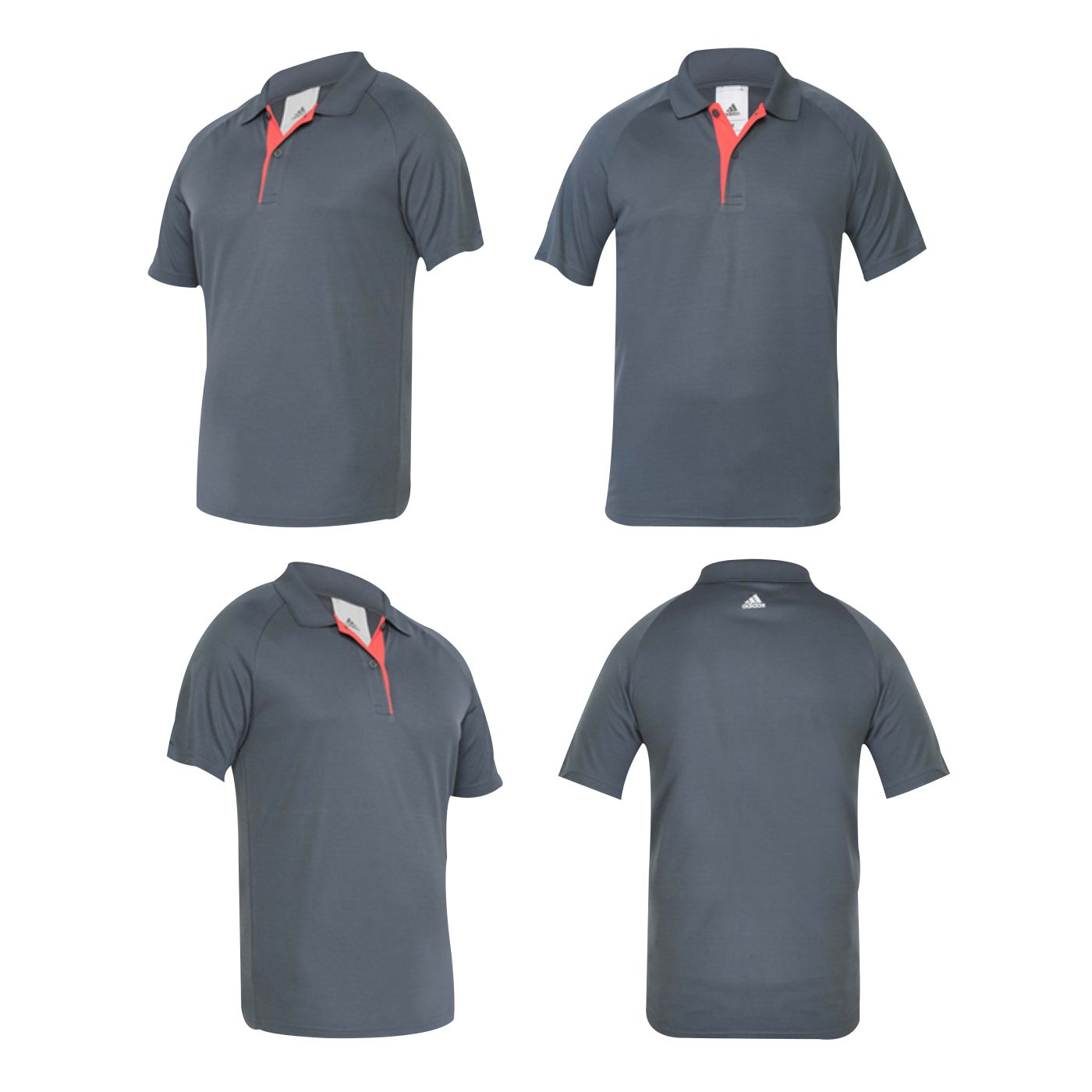 ADIDAS GREY DRY FIT POLO TSHIRT
