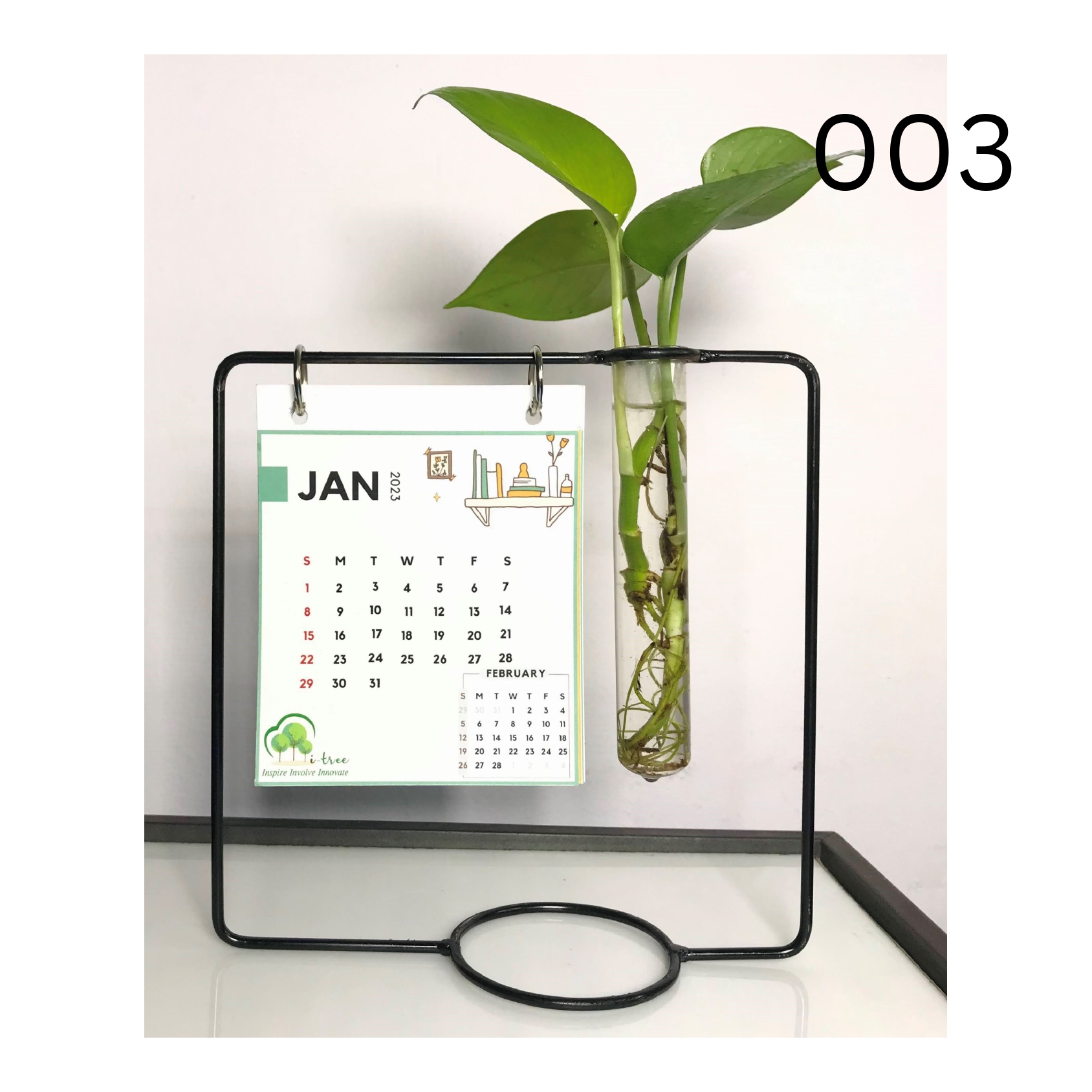 Greenstick metal Plantable frame Calendar