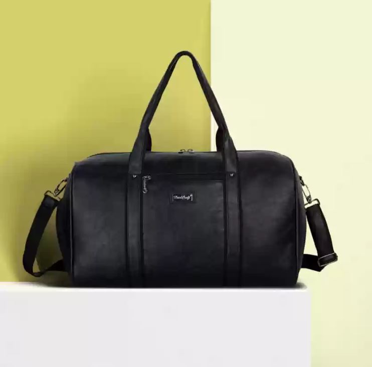 Lavie Sport Captain Synthetic Leather Unisex Duffle Bag black