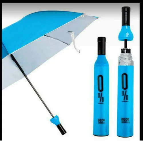 NYAIRA Umbrella for Men & Women Compact Bottle Umbrella, Polyester Fabric