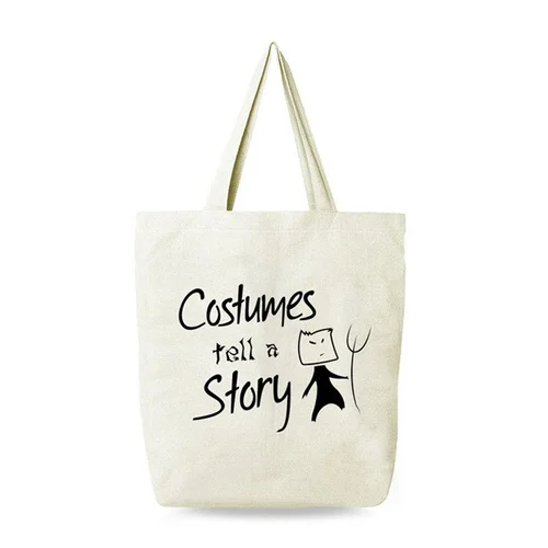 Resting witch face zipper tote bag unisex Multipurpose Bag