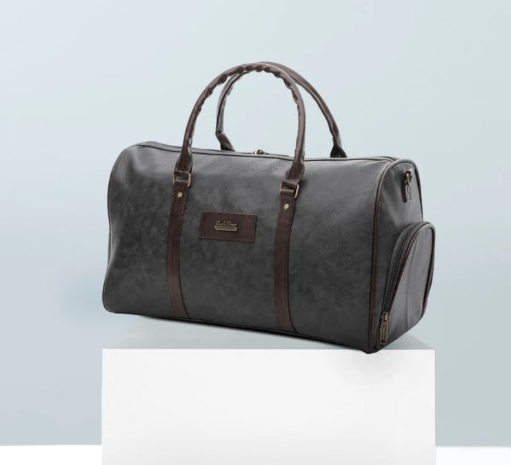 Goldline Hand Leather Travel Duffel Bag