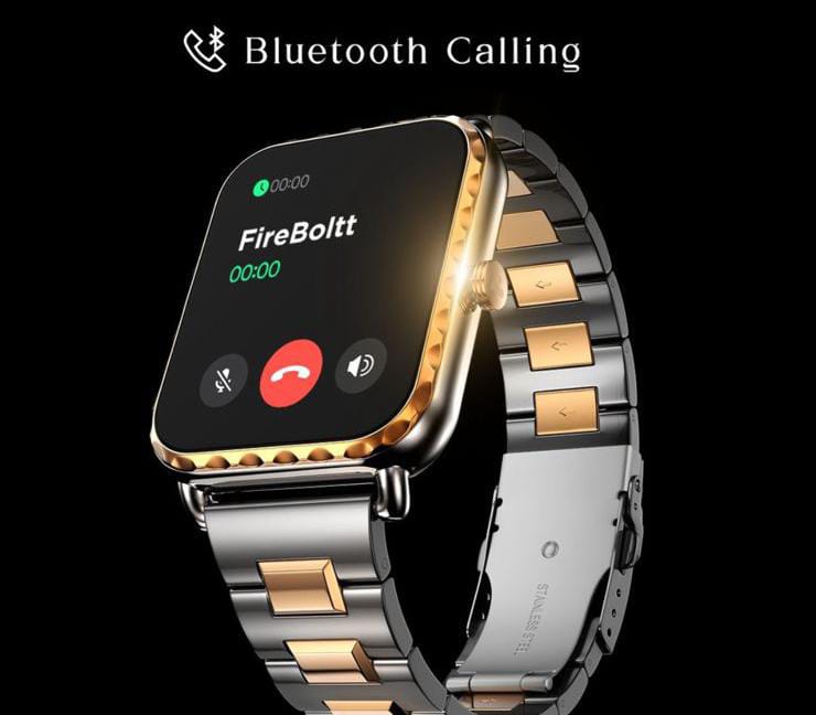 Fire-Boltt Jewel, Luxury Stainless Steel Smart Watch with a 1.85